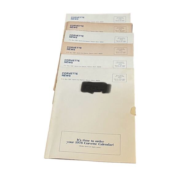 Corvette News (Lot of 6) VTG 1977 Magazine Fuelie Silver Anniversary Sebring - Picture 5 of 5